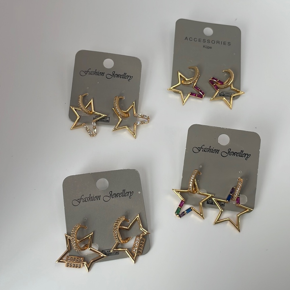 Multicolour brand new choice of earrings, never used!